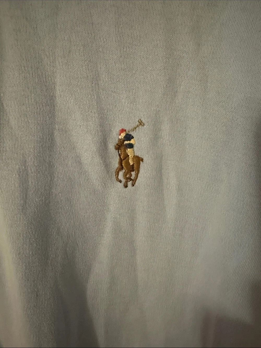 Polo by Ralph Lauren Light Blue Men's Polo Shirt with Embroidered Pony